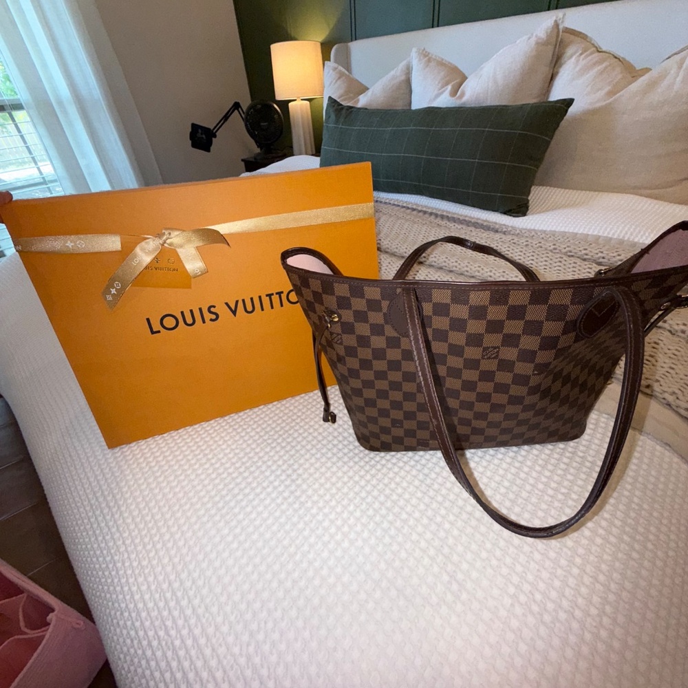 Authentic Louis Vuitton Neverfull MM rose ballerine - Picture 10 of 14
